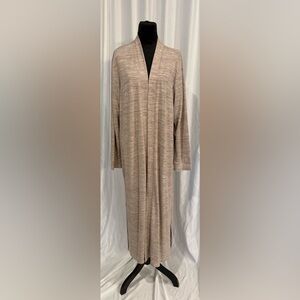 Soma Heathered Oatmeal Duster Cardigan